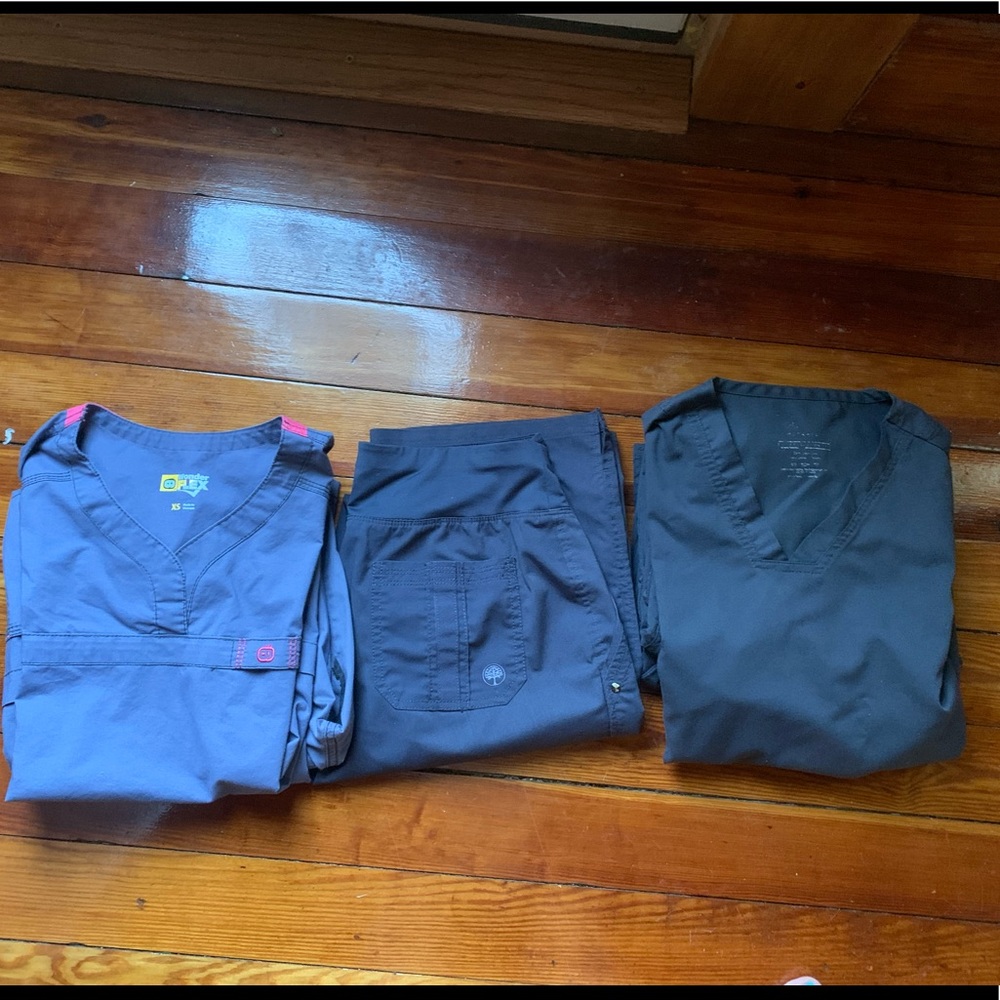 Gray scrubs